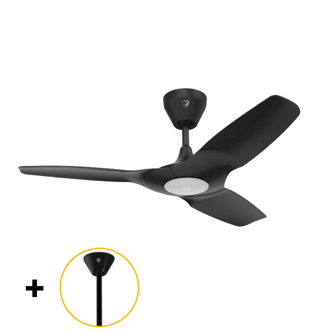 Black Ceiling Fan with Downrod R57504