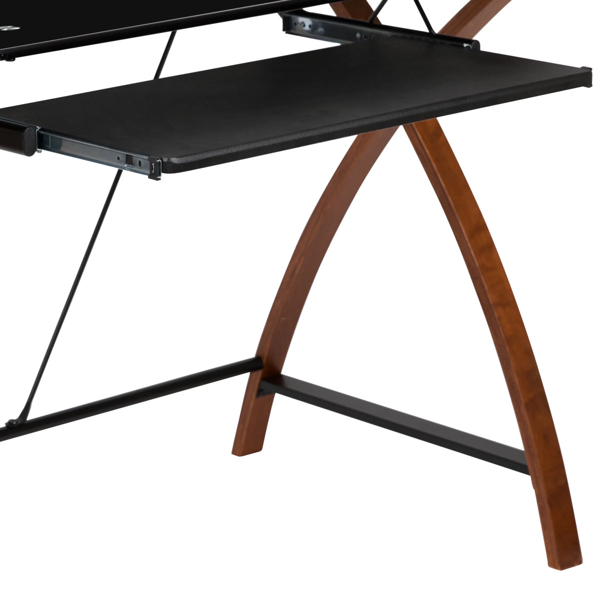 L-Shaped Gaming Desk with Keyboard Tray B700