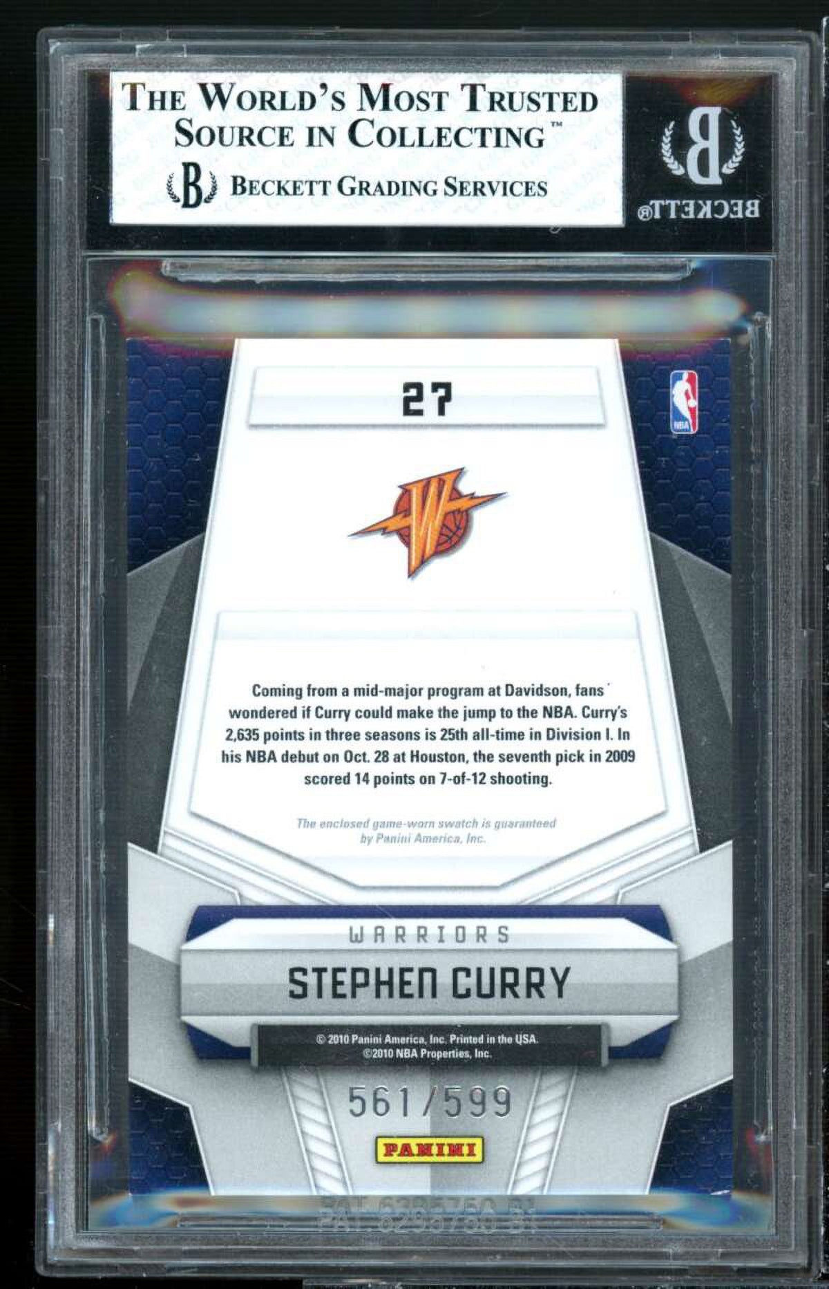 2009-10 Certified Potential Material #27 BGS 6.5 M643