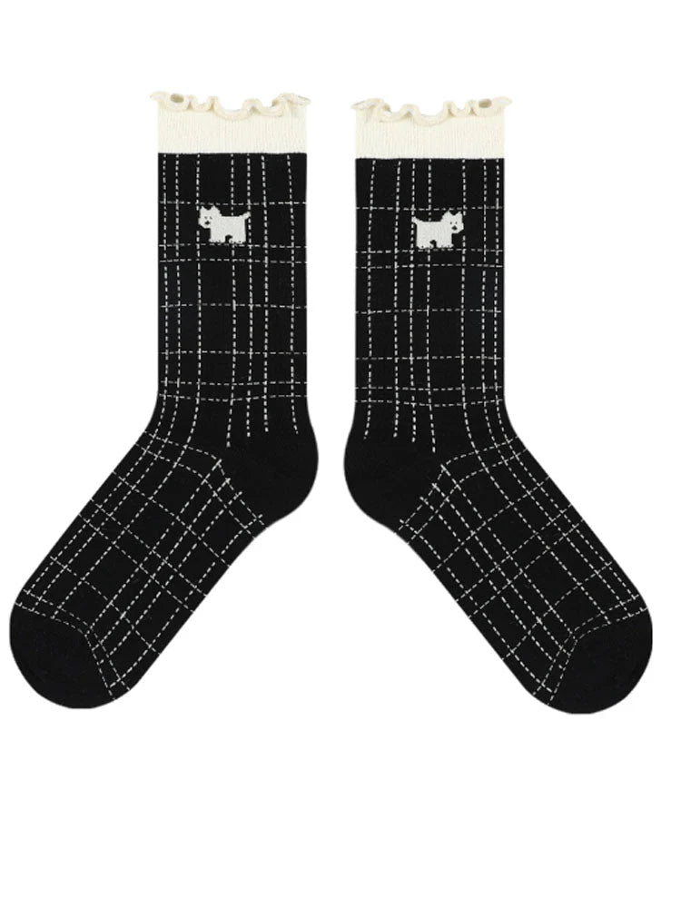 Cute Cartoon Puppy Socks K61991