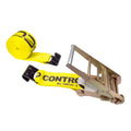 Yellow Ratchet Strap with Flat Hook V805