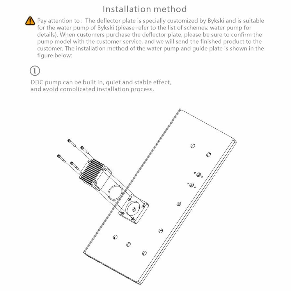 Distro Plate for Computer Case Water Cooling Block Support DDC Pump B206