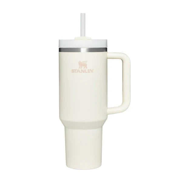 40 oz Cream Stainless Steel Insulated Tumbler with Lid and Straw B905095