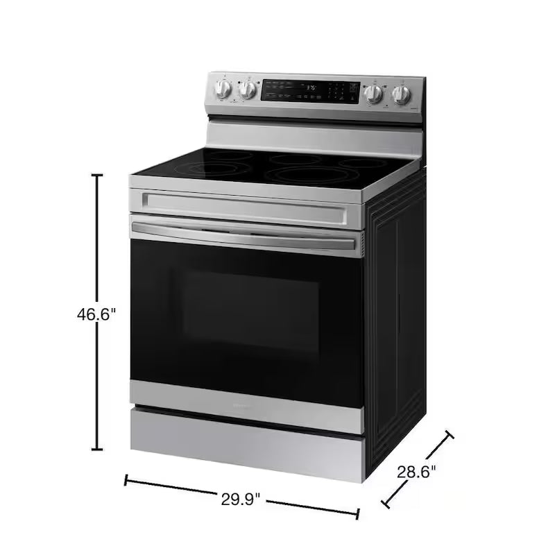 6.3 cu. ft. Convection Electric Range with AirFry in Stainless Steel H81188