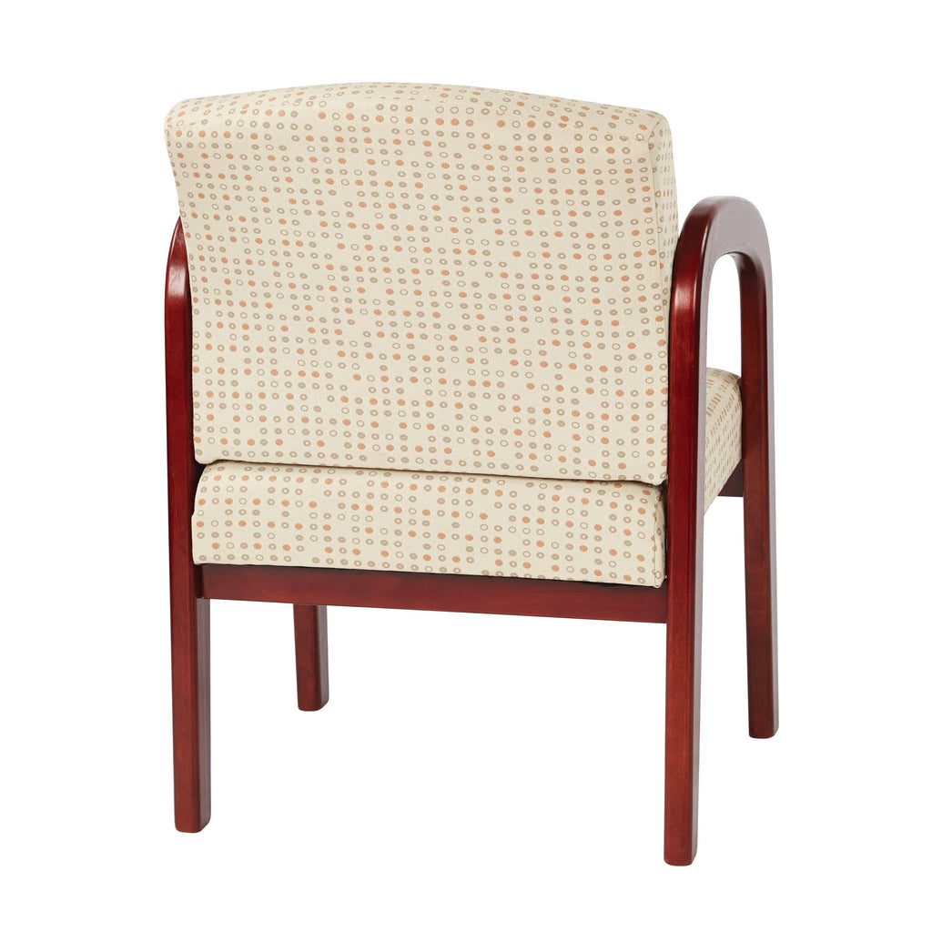 Ash Cherry Finish Wood Visitor Chair H3319