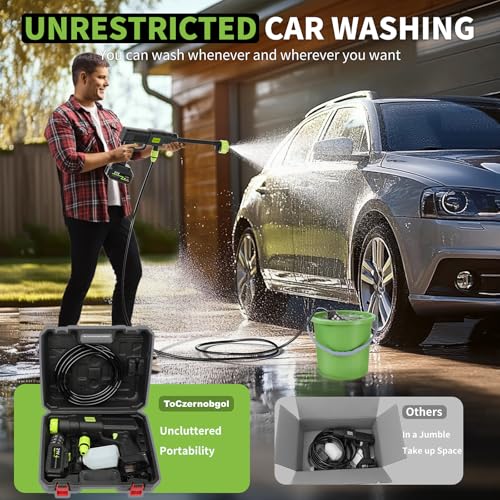Cordless Portable Pressure Washer with 6-in-1 Nozzle K3852