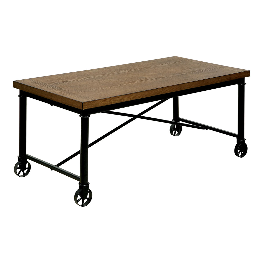 3-Piece Medium Oak Coffee Table Set R235604
