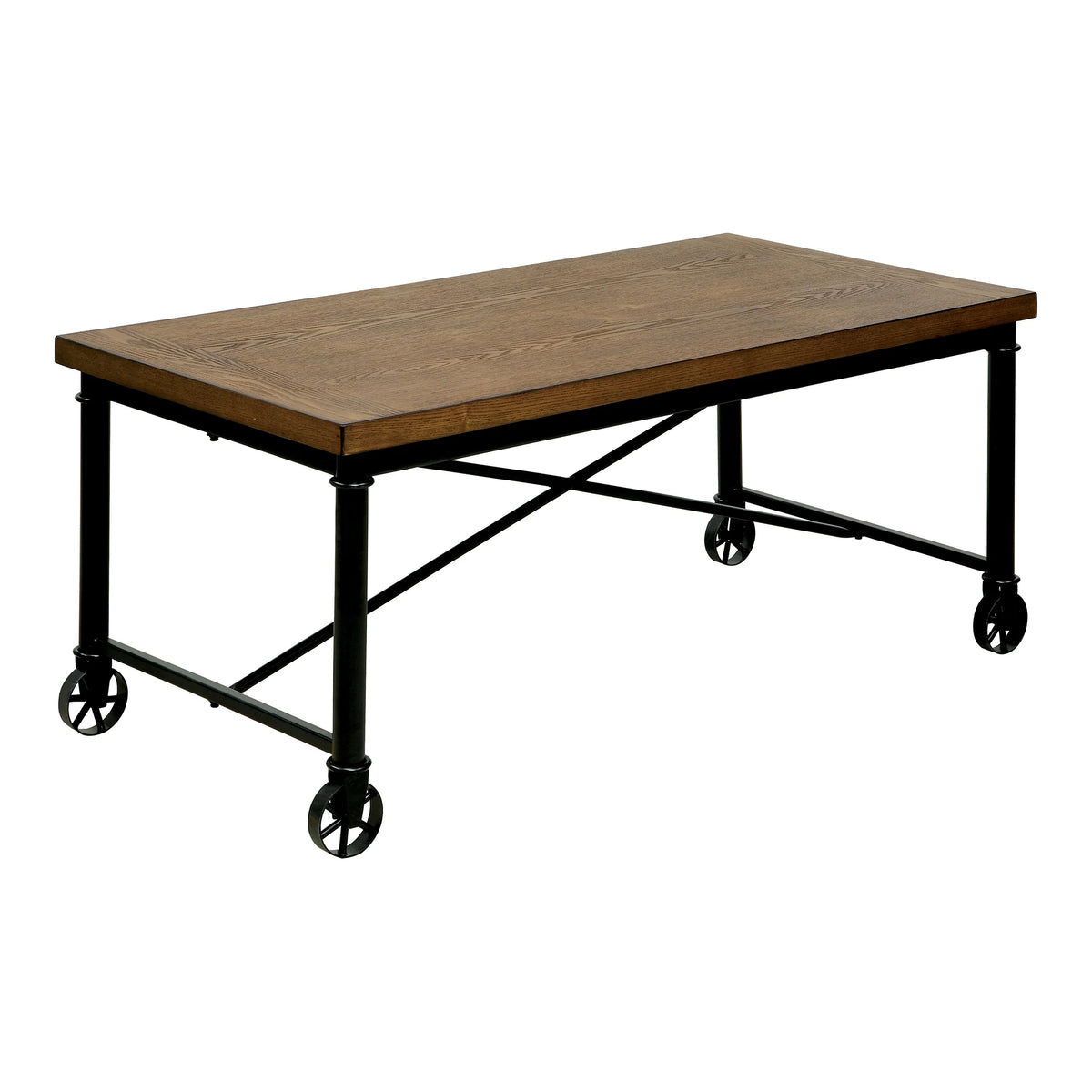 3-Piece Medium Oak Coffee Table Set R235604