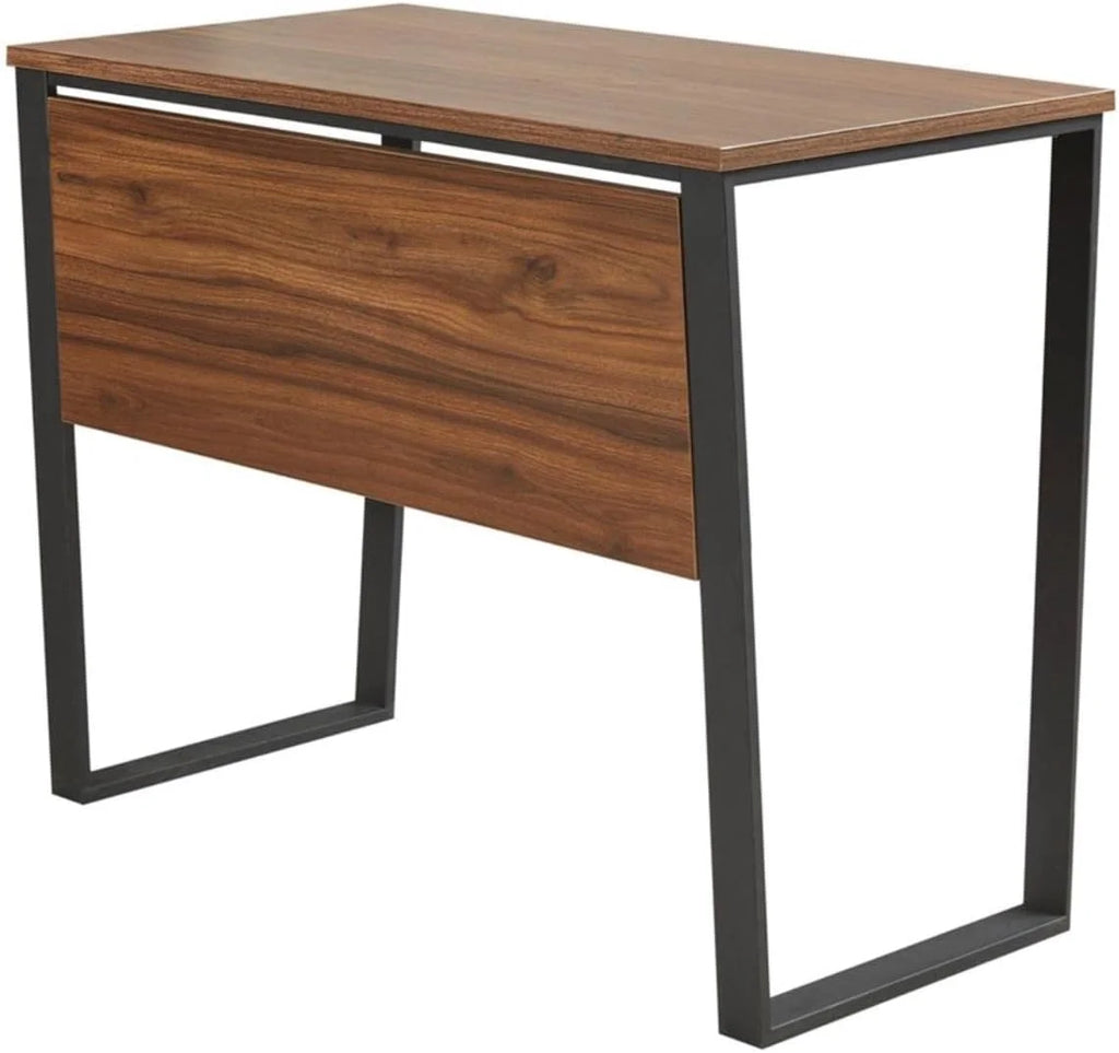 Home Office Computer Desk with Wooden Top and Metal Legs J948