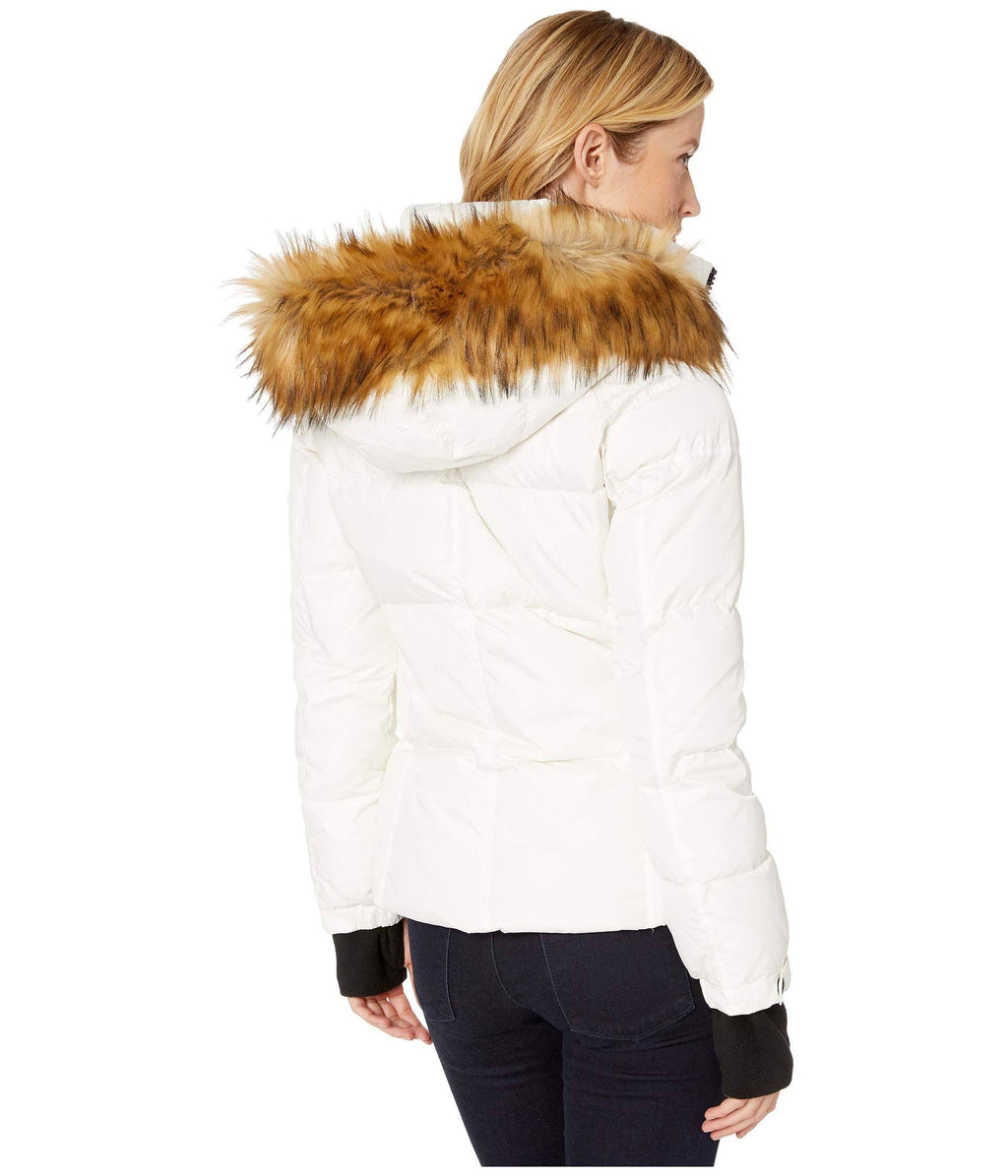 Matte Faux Fur White/Natural Large E546