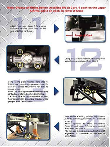 6x22 A-Arm Lift Complete Kit for Club Car Precedent Golf Carts O5894