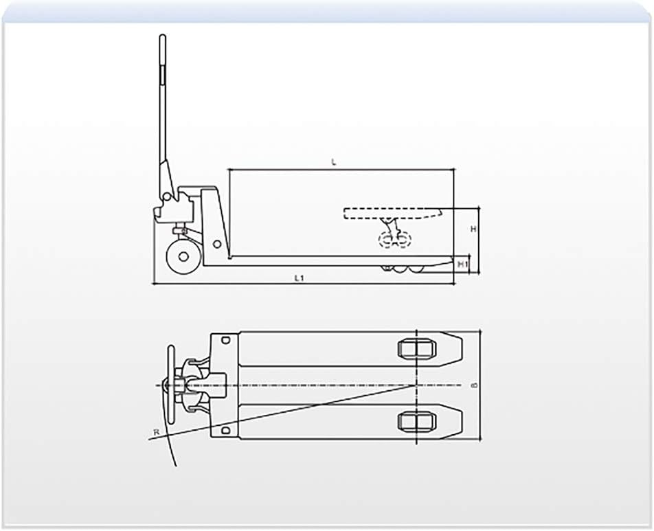 Heavy Duty Manual Pallet Truck 5500 lb. 27"x 48" I68136