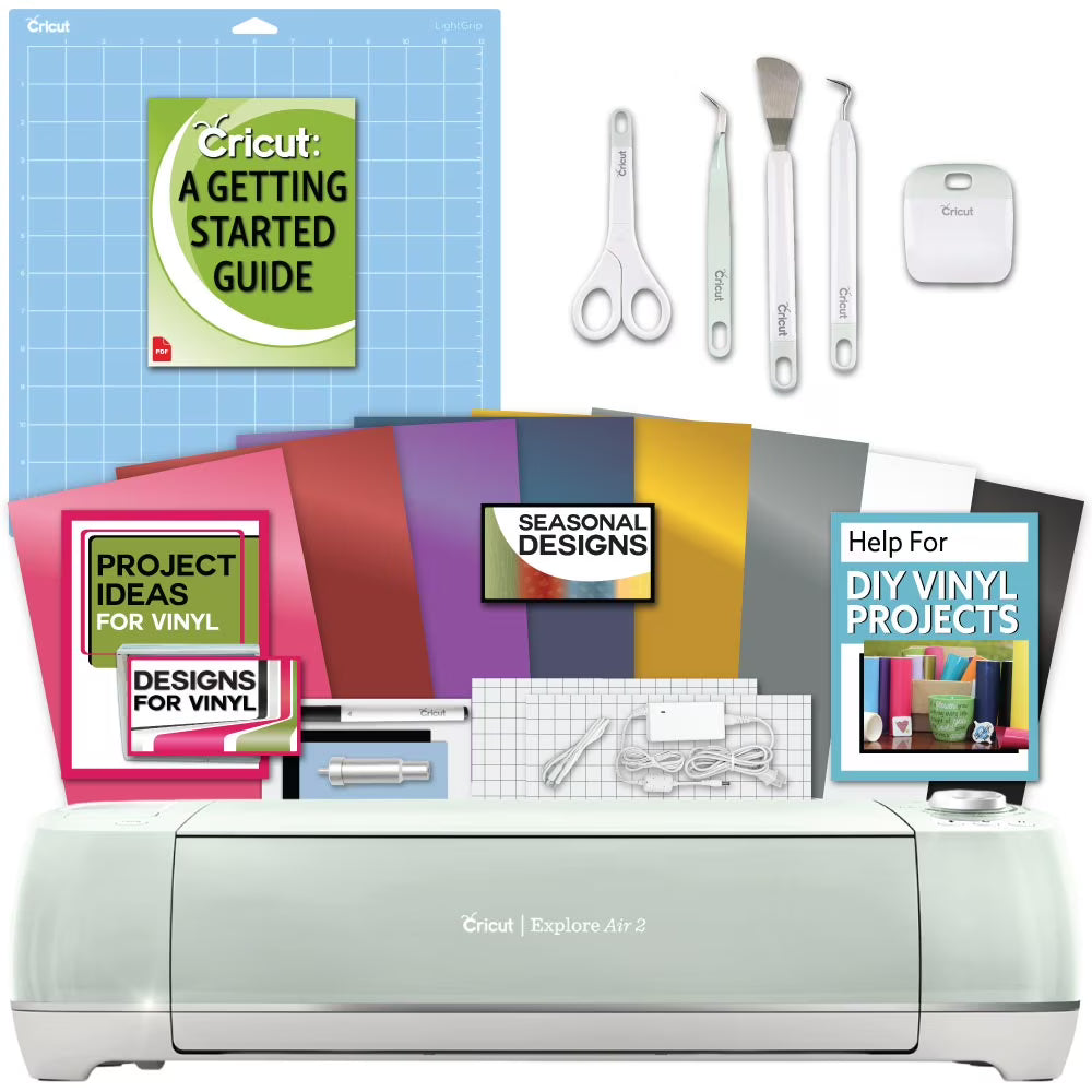 Cricut Explore Air 2 Machine Bundle with Tool Kit and Vinyl Pack C2823