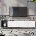White TV Stand with 3 Storage Drawers E45393