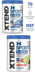 BCAA Powder Electrolyte Drink Powder Blue Raspberry & Strawberry Kiwi 30 Servings Twin Pack Z319684