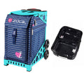 Sport Bag with Utility Pouches Turquoise Frame O3469
