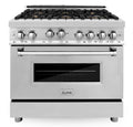 36 in. Gas Burner/Gas Oven in Stainless Steel with Brass Burners C64084