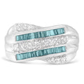 14k White Gold Diamond Band Ring Y3272