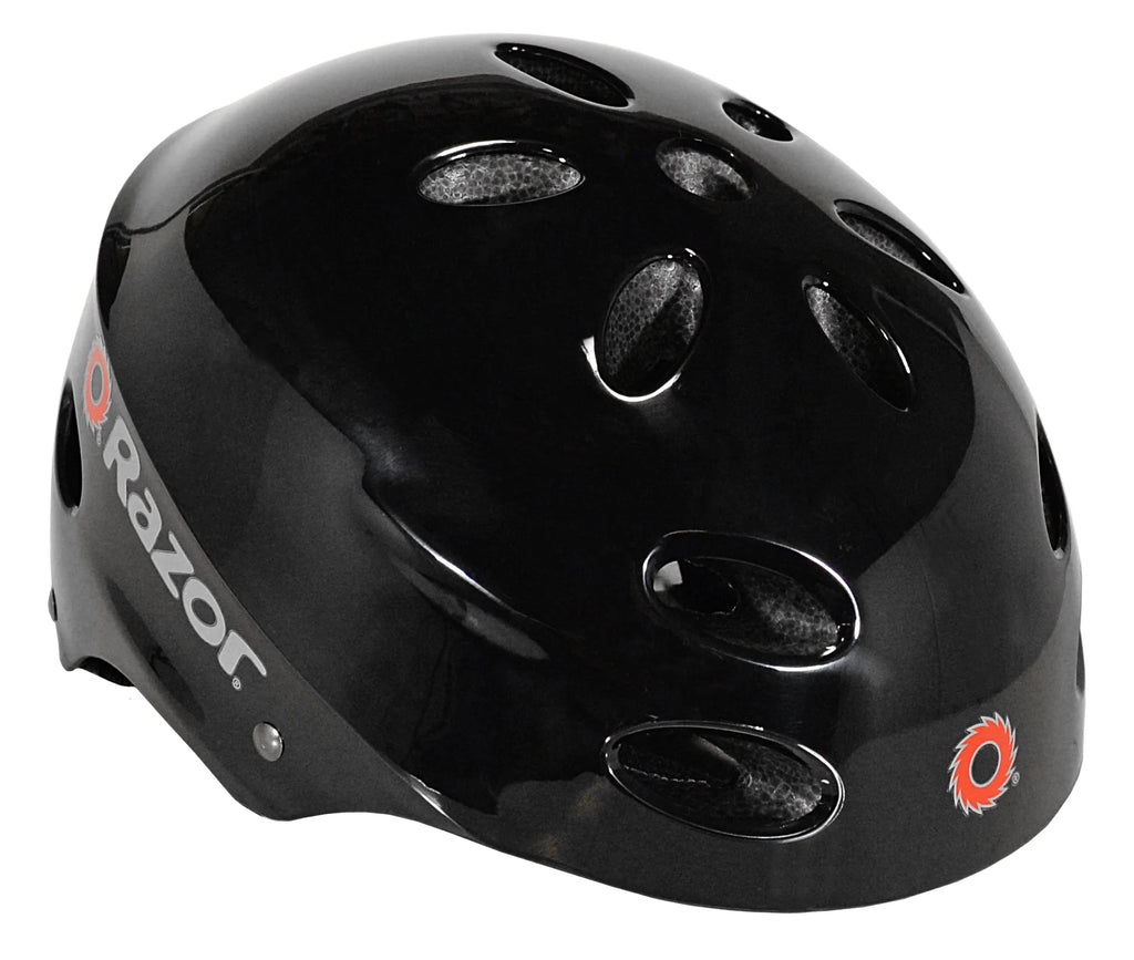 Glossy Black Child's Helmet W9094