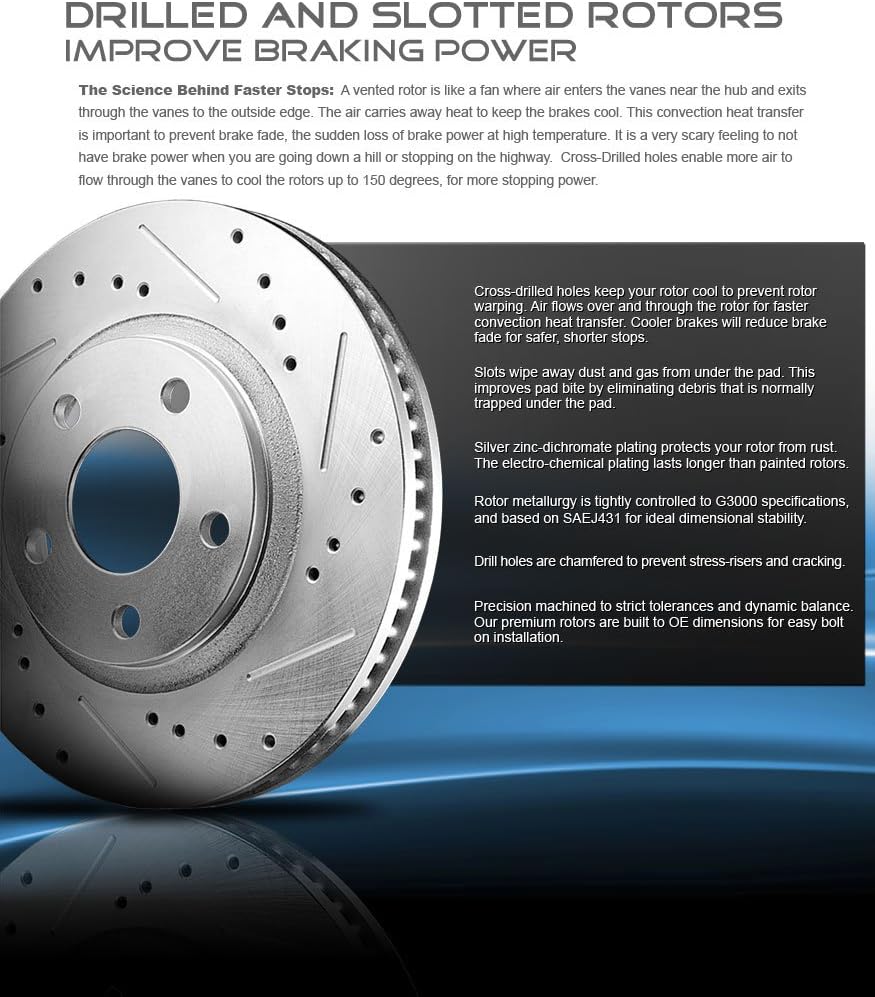 4 Lug Rotors + Brake Pads + Clips I17456