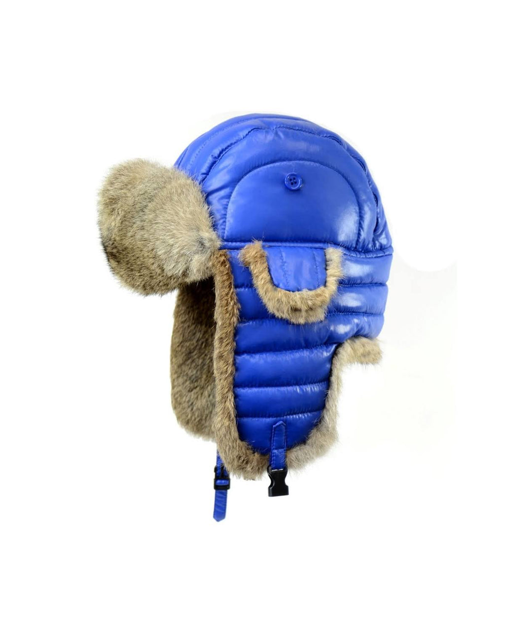 Nylon Shell Rabbit-Trimmed Aviator Hat Y64565