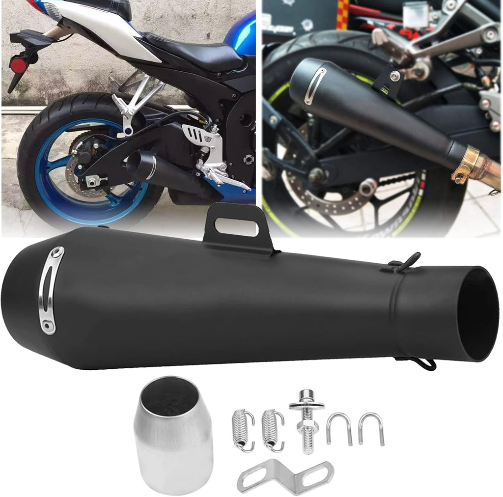Motorcycle Slip On Exhaust Muffler Tail Pipe 51mm Universal W201