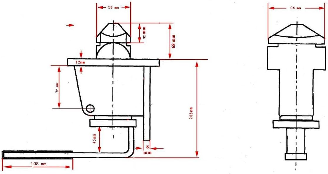 Manual Twist Lock Weld Type Pack of 2 T3388