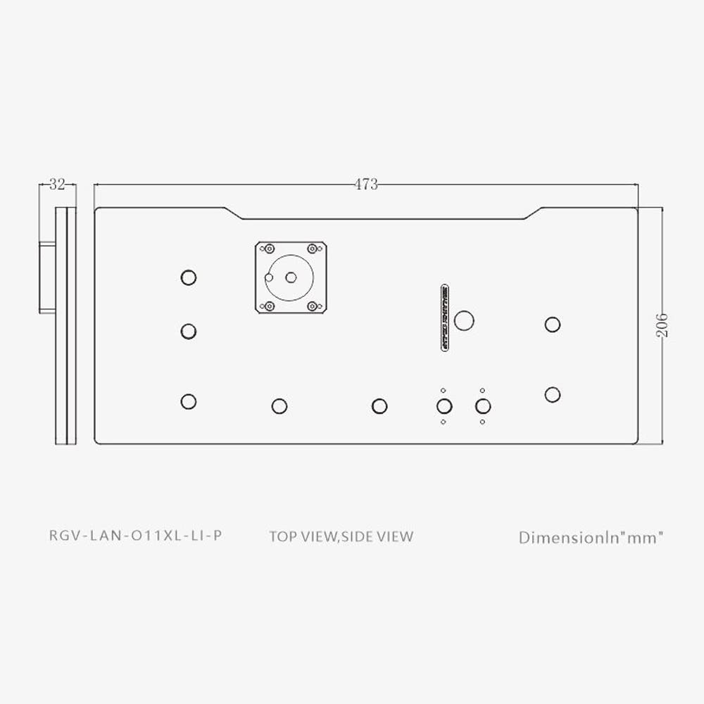 Distro Plate for Computer Case Water Cooling Block Support DDC Pump B206
