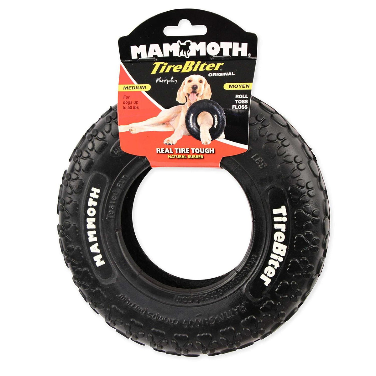 Rubber Tire Dog Toy Medium U756