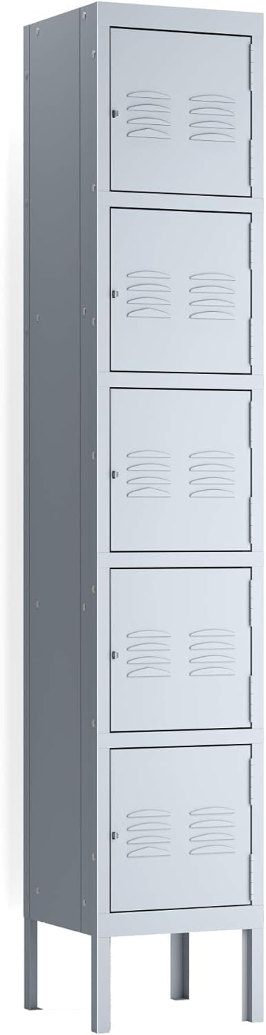 5-Tier Blue Steel Locker with 5 Door V949
