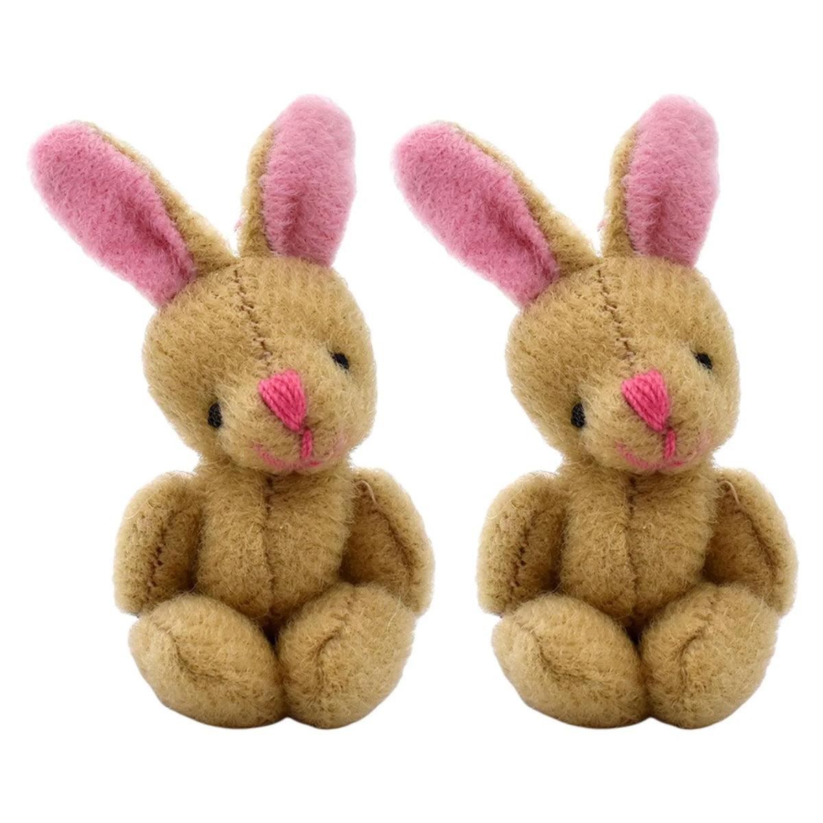 Mini Joint Bear/Rabbit Plush Dollhouse Decor Toys W246966