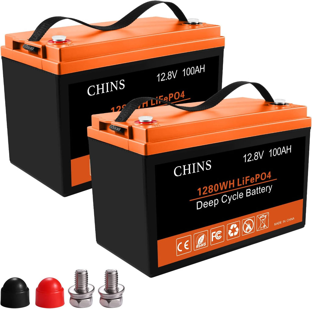 12V 100AH LiFePO4 Lithium Battery with Built-in 100A BMS V6382