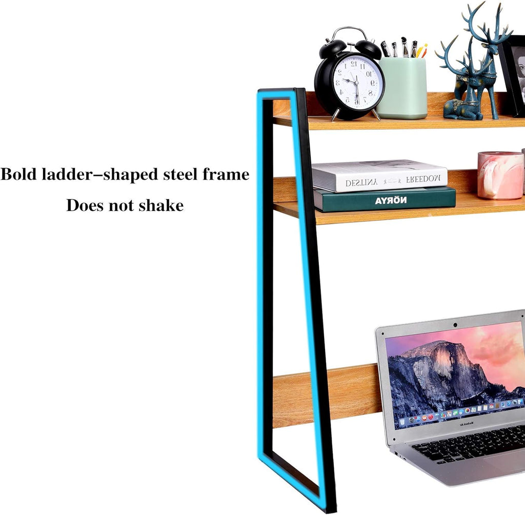 2-Tier Brown Wooden Bookshelf D33460