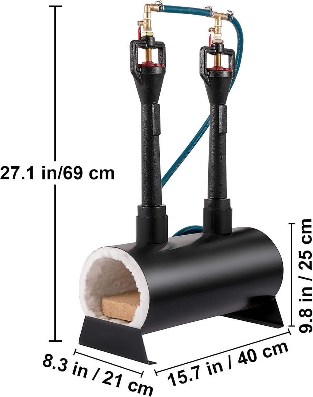 Portable Propane Knife Forge with Dual Burners N247