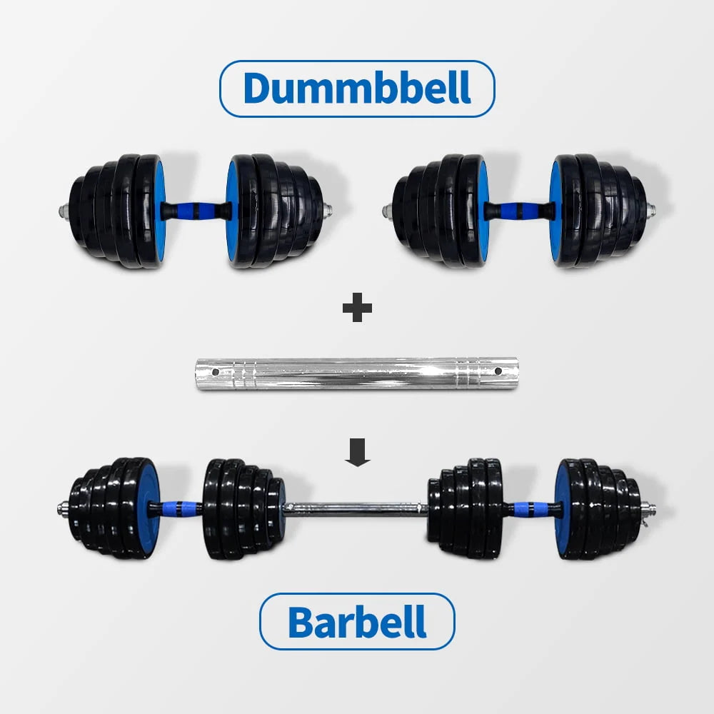 88 Lbs Adjustable Dumbbell Set with Connecting Rod P90913