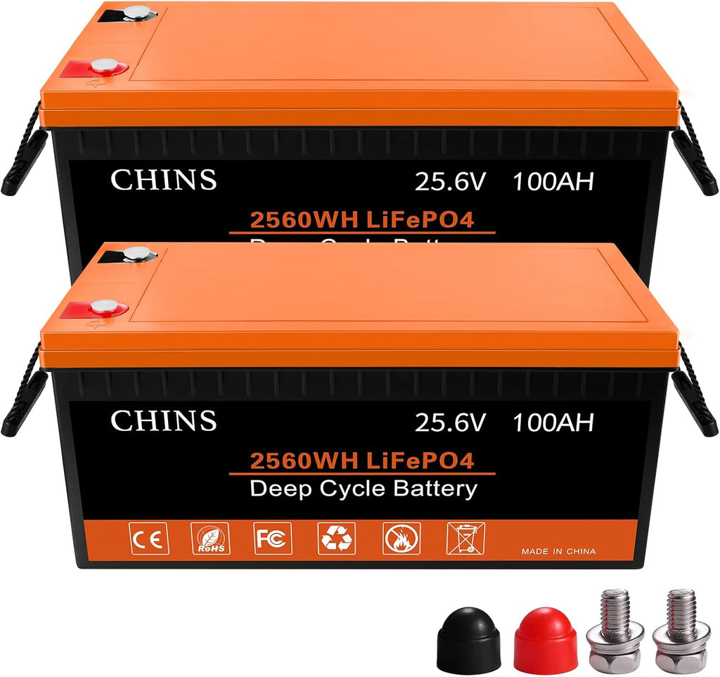 12V 100AH LiFePO4 Lithium Battery with Built-in 100A BMS V6382
