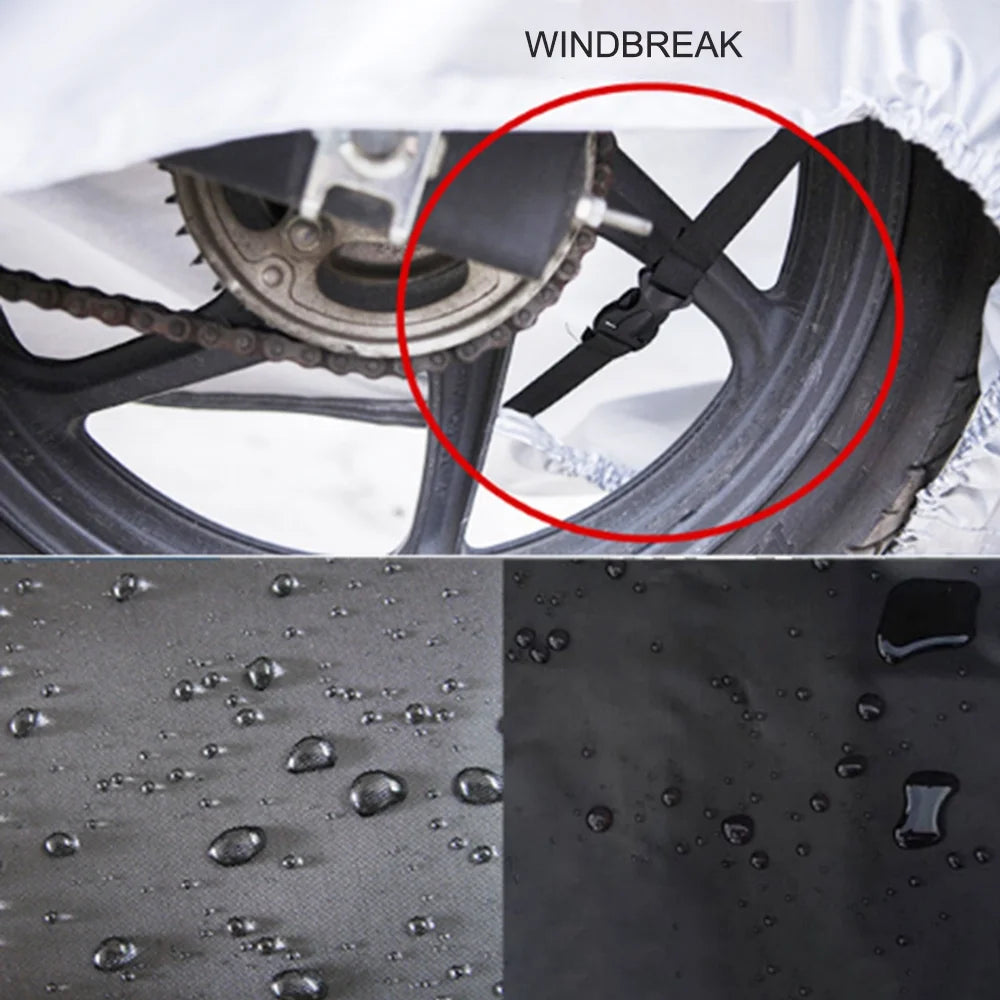 Waterproof Motorcycle Cover, 210D Oxford Cloth E95240