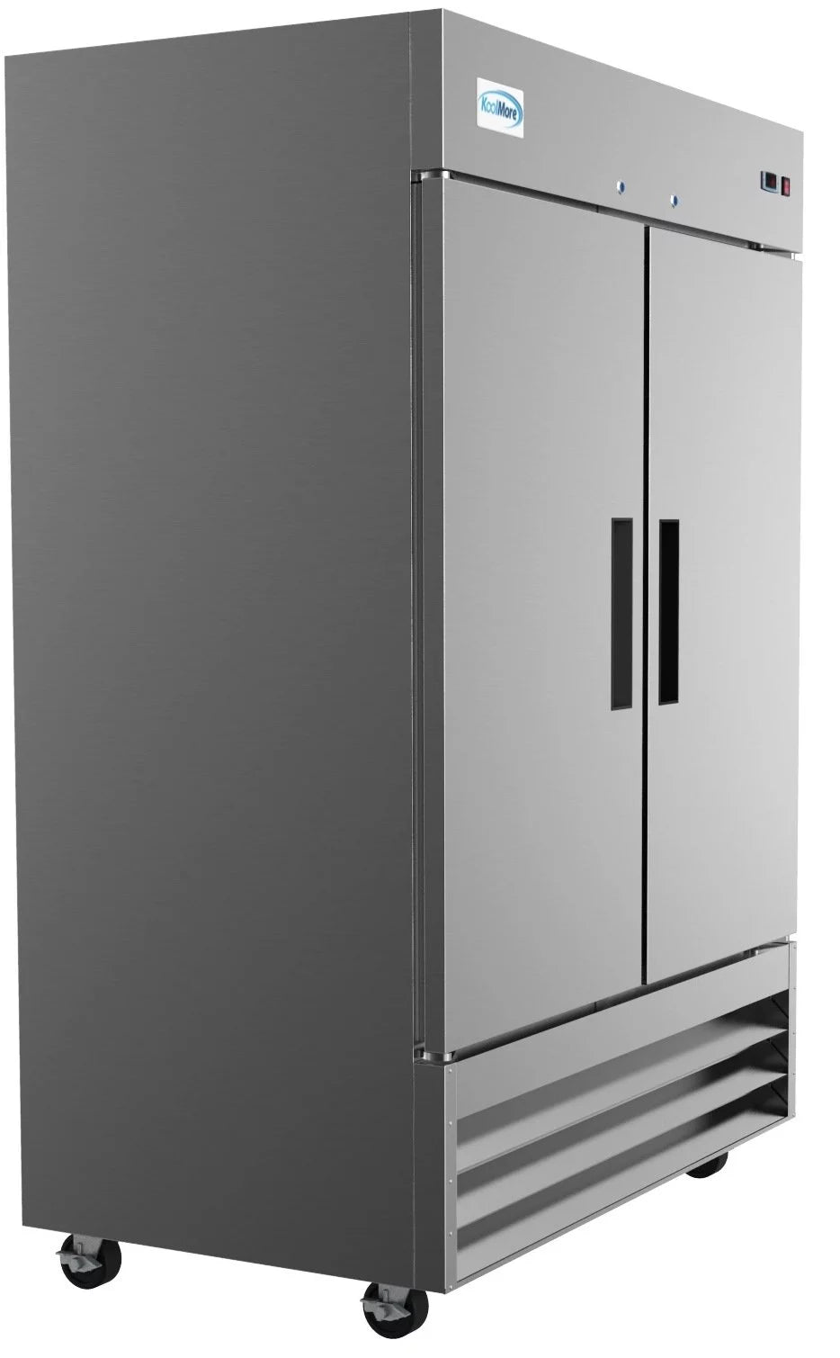 54 in Two Door Stainless Steel Reach-in Refrigerator Cooler Q547
