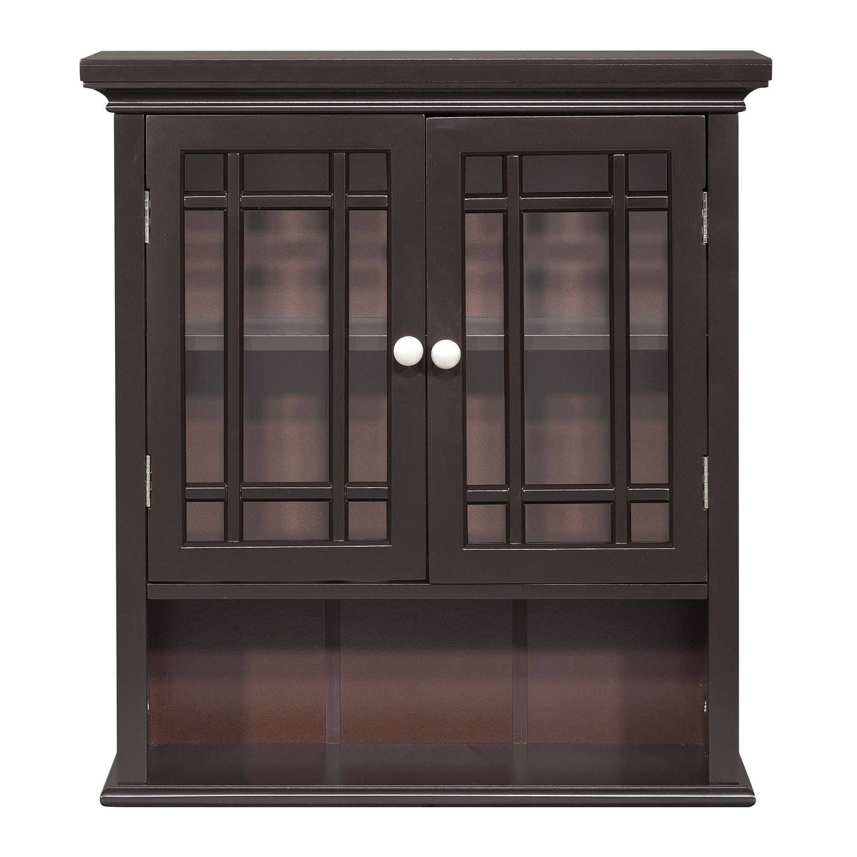 Dark Espresso Wall Cabinet with 2 Doors D805142