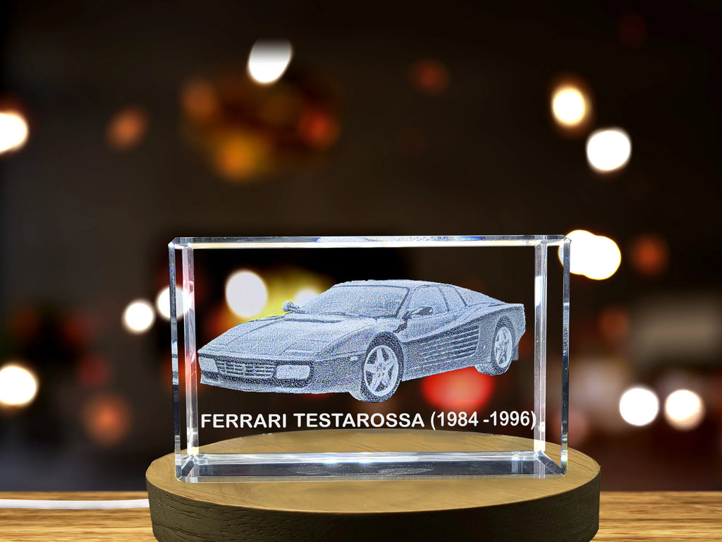 3D Engraved Crystal Tribute B456