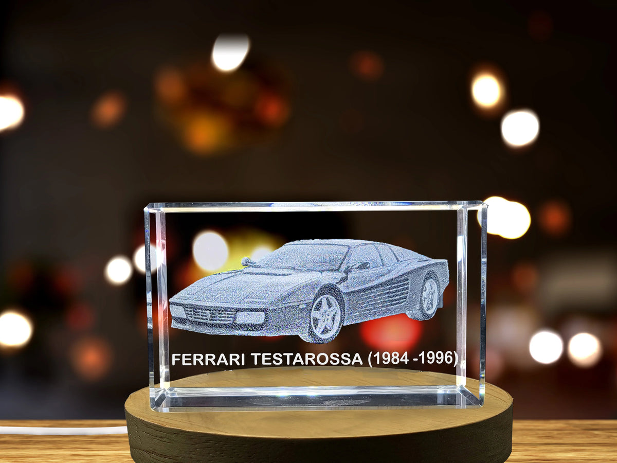 3D Engraved Crystal Tribute B456