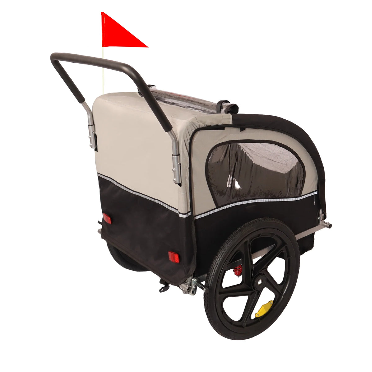 Double 2 Seat Foldable Bike Trailer Stroller T62894