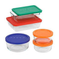 Food Storage Set with Covers Clear Z481956