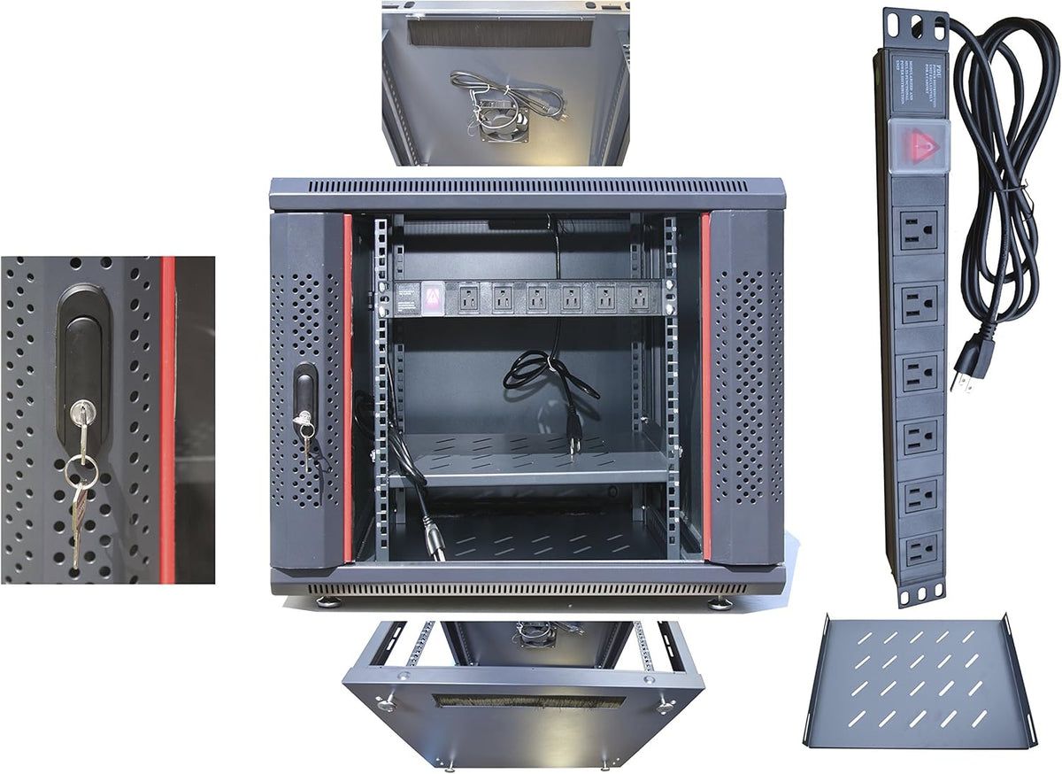 15U Server Rack Cabinet with Wheels I75754