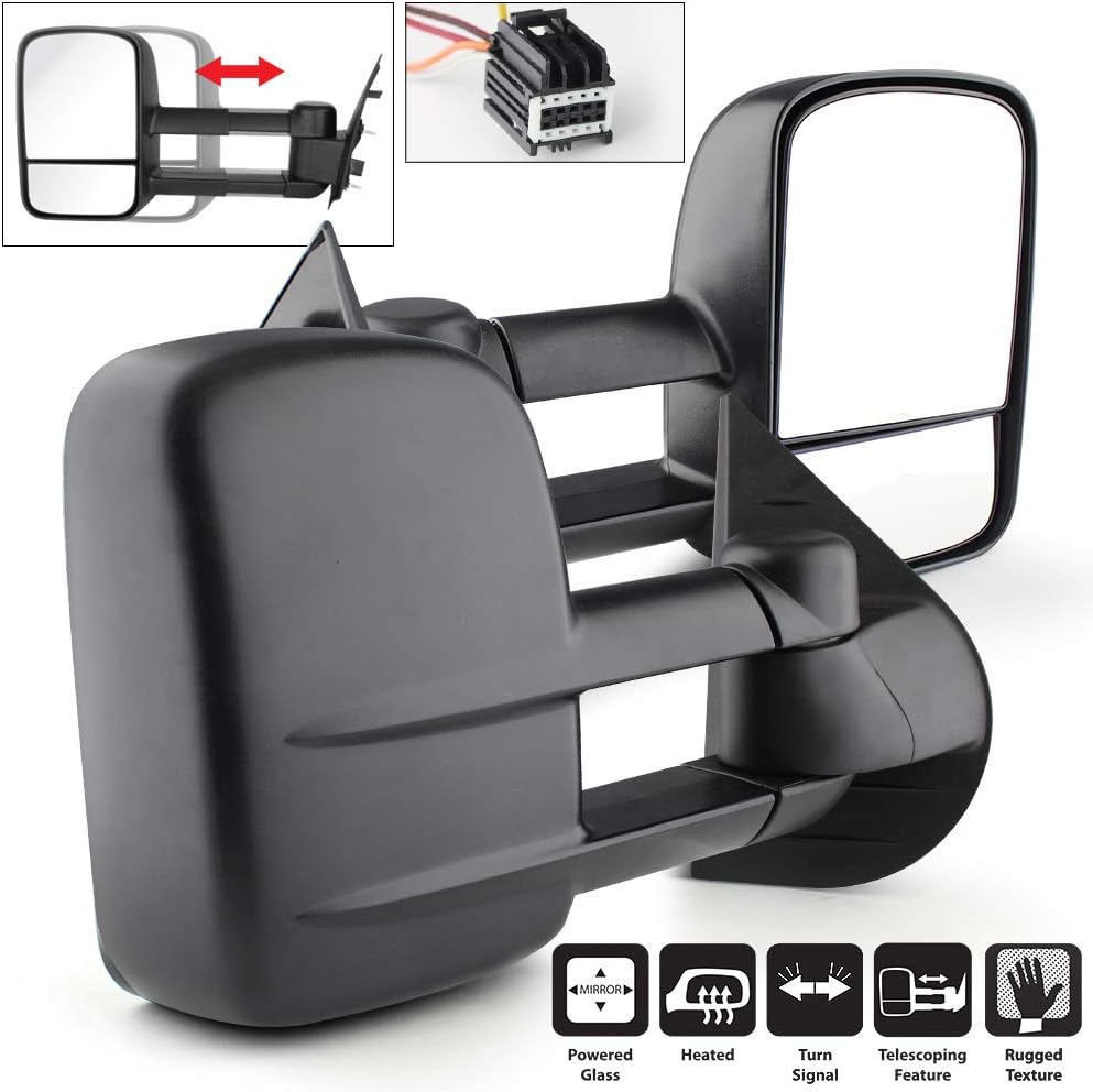 Telescoping Towing Power Heat Mirror Passenger Driver Side A59055