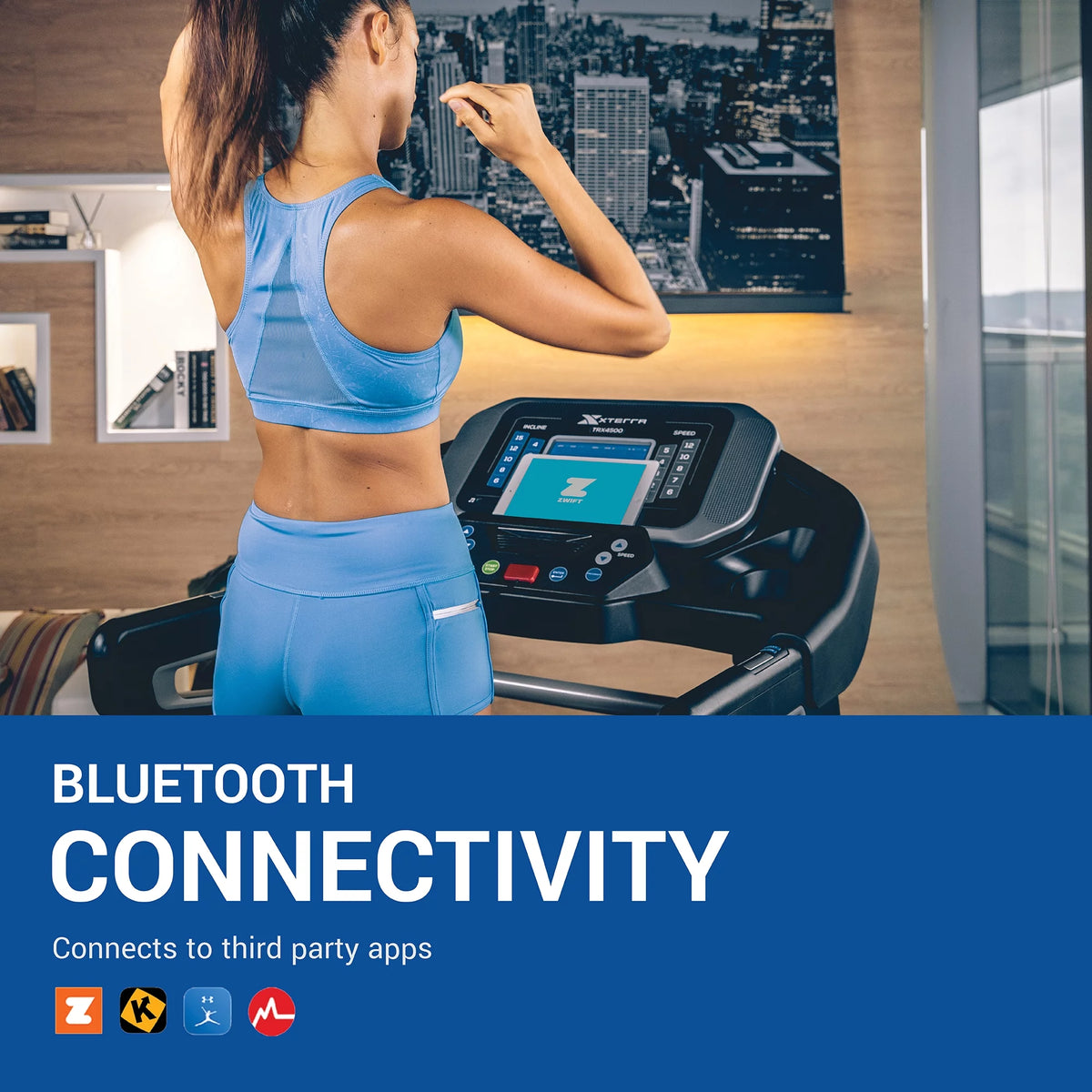 Folding Treadmill with Bluetooth, 3.25 HP Motor, 15 Incline Levels Q32860