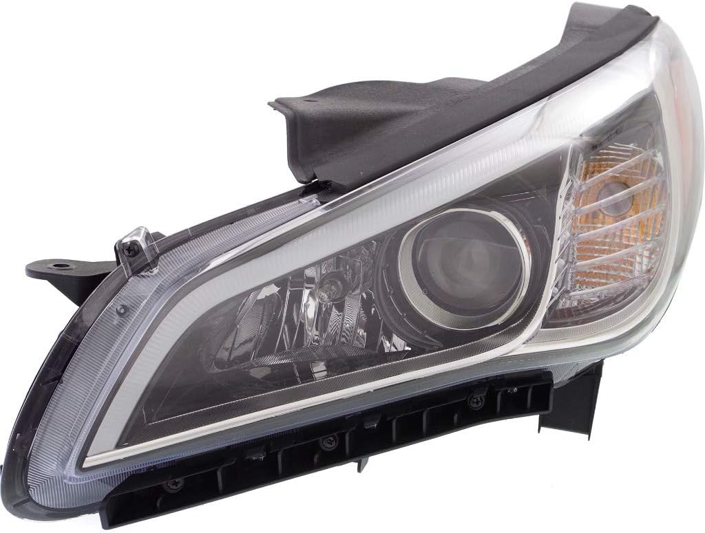 Passenger Side Halogen Headlight for Hyundai Sonata 2015 2016 2017 V51390