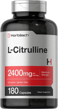 L Citrulline Capsules 2400mg 180 Count Non-GMO Gluten Free Y2788
