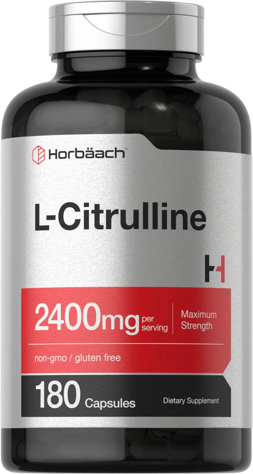 L Citrulline Capsules 2400mg 180 Count Non-GMO Gluten Free Y2788