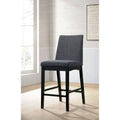 Wire-Brushed Oak/Black Counter Height Chair (Set of 2) Y983134